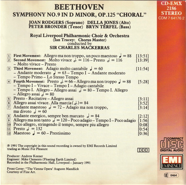 Ludwig van Beethoven, Sir Charles Mackerras, Royal Liverpool Philharmonic Orchestra, Royal Liverpool Philharmonic Choir-1