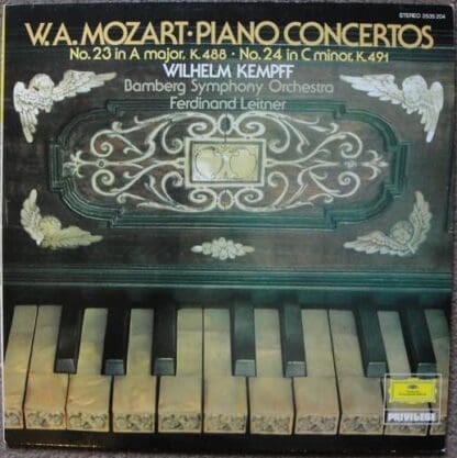 Piano Concertos Nos 23 & 24 LP (GER 1976):W.A. Mozart