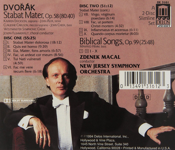 Antonín Dvořák, Westminster Symphonic Choir, Zdeněk Mácal, New Jersey Symphony Orchestra-1
