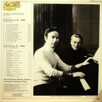 Dichterliebe Op. 48 / Liederkreis Op. 39 LP (GER 1979):Robert Schumann - Image 2