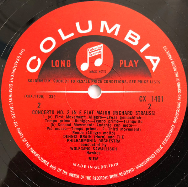 Richard Strauss, Dennis Brain, Wolfgang Sawallisch, Philharmonia Orchestra-3