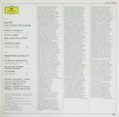 Greensleeves LP (GER 1978):Vaughan Williams - Image 2