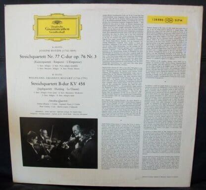 Kaiserquartett (Emperor) / Jagdquartett (Hunting) LP (GER):Haydn - Image 2