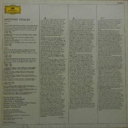 Sämtliche Konzerte Für Laute (Gitarre) & Mandoline LP (GER):Antonio Vivaldi - Image 2