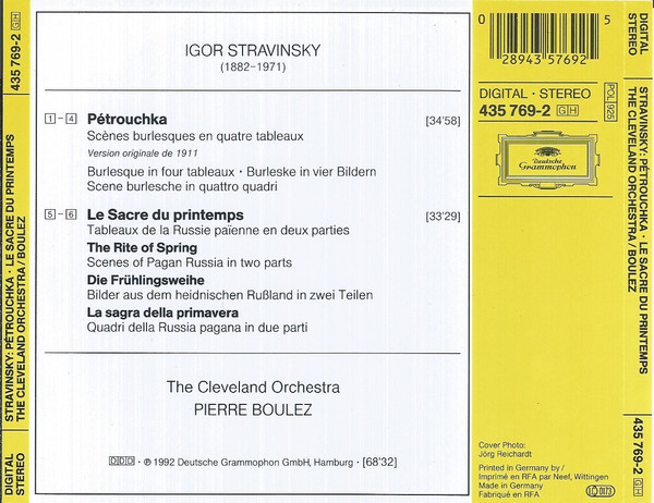 Igor Stravinsky - The Cleveland Orchestra, Pierre Boulez-1