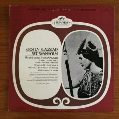 Three Scenes From Wagner LP (US):Kirsten Flagstad