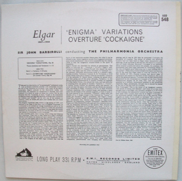 Sir Edward Elgar, Sir John Barbirolli, Philharmonia Orchestra-1