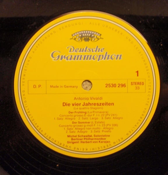 Antonio Vivaldi, Michel Schwalbé • Berliner Philharmoniker • Herbert von Karajan-2
