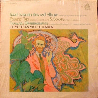 Introduction And Allegro For Flute, Clarinet, Harp And String Quartet and others LP (US):The Melos Ensemble of London