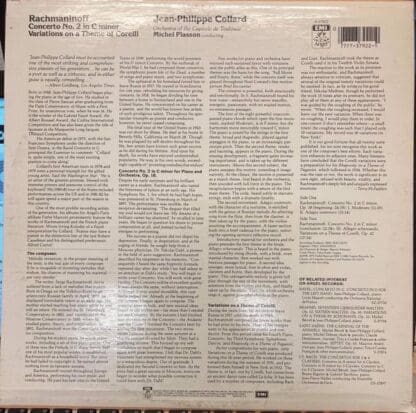 Concerto No. 2 in C minor, Variations on a Theme of Corelli LP (US):Jean-Philippe Collard - Image 2
