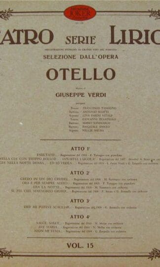 Otello LP (ITA 1973):Giuseppe Verdi
