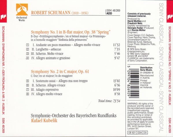 Robert Schumann - Symphonie-Orchester Des Bayerischen Rundfunks, Rafael Kubelik-1