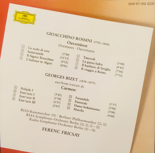 Gioacchino Rossini / Georges Bizet – Ferenc Fricsay-1