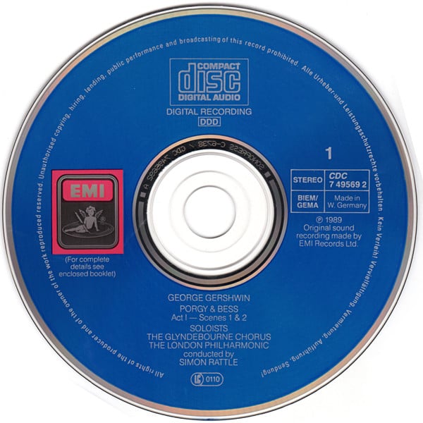 George Gershwin, Willard White, Cynthia Haymon With Damon Evans, Harolyn Blackwell, Bruce Hubbard, Cynthia Clarey, Marietta Simpson, Gregg Baker, Glyndebourne Festival Chorus, London Philharmonic Orchestra, Sir Simon Rattle-3