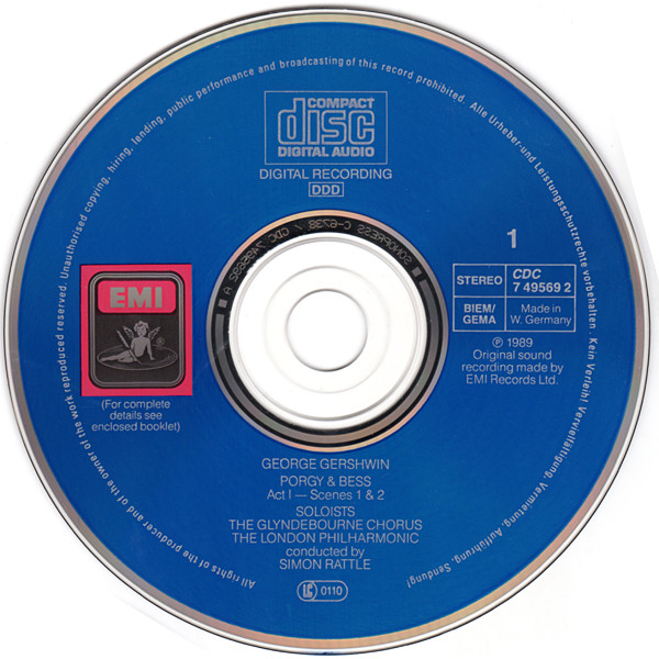 George Gershwin, Willard White, Cynthia Haymon With Damon Evans, Harolyn Blackwell, Bruce Hubbard, Cynthia Clarey, Marietta Simpson, Gregg Baker, Glyndebourne Festival Chorus, London Philharmonic Orchestra, Sir Simon Rattle-3