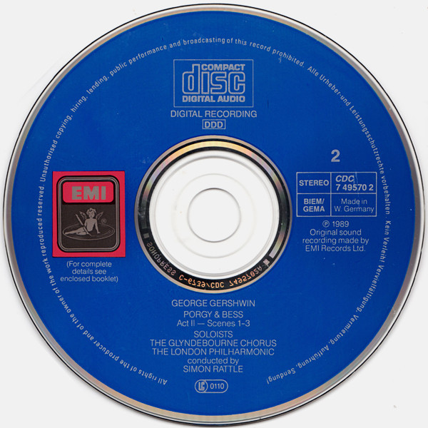 George Gershwin, Willard White, Cynthia Haymon With Damon Evans, Harolyn Blackwell, Bruce Hubbard, Cynthia Clarey, Marietta Simpson, Gregg Baker, Glyndebourne Festival Chorus, London Philharmonic Orchestra, Sir Simon Rattle-4