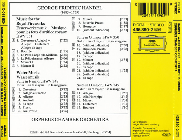 Georg Friedrich Händel - Orpheus Chamber Orchestra-1