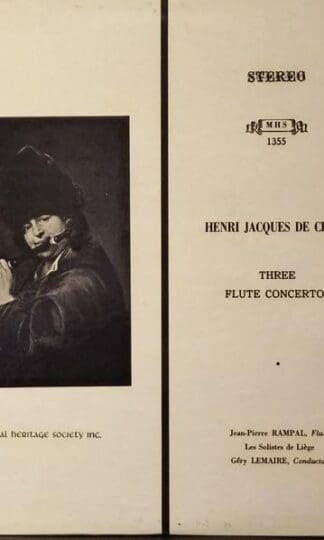 Three Flute Concertos LP (US 1991):Henri-Jacques de Croes