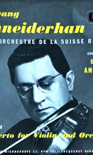 Wolfgang Schneiderhan With L'Orchestre De La Suisse Romande Conducted By Ernest Ansermet, Frank Martin (3)-0