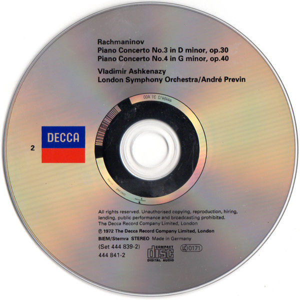 Sergei Rachmaninoff - Vladimir Ashkenazy, London Symphony Orchestra, André Previn-3