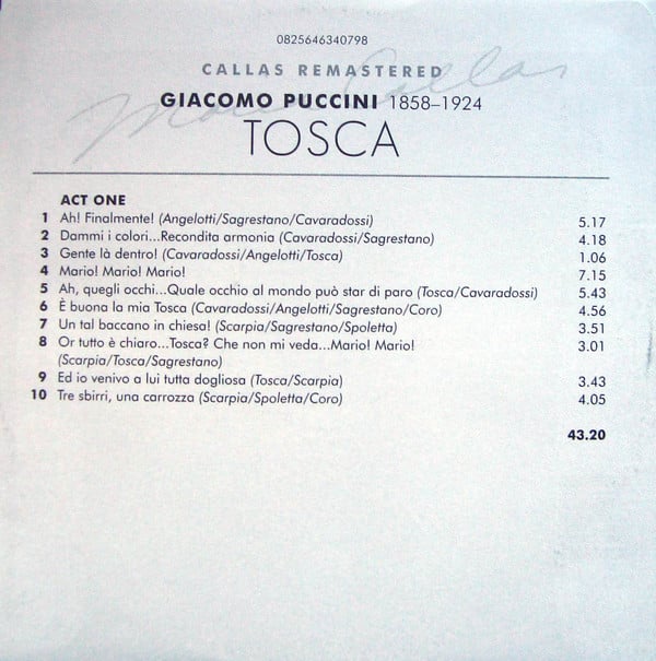 Giacomo Puccini / Maria Callas, Carlo Bergonzi, Tito Gobbi, Georges Prêtre-3