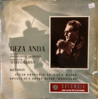 Concerto No. 1 In C Major, Op. 15 / Sonata No. 14 In C Sharp Minor, Op. 27, No. 2 "Moonlight" LP (UK):Ludwig van Beethoven