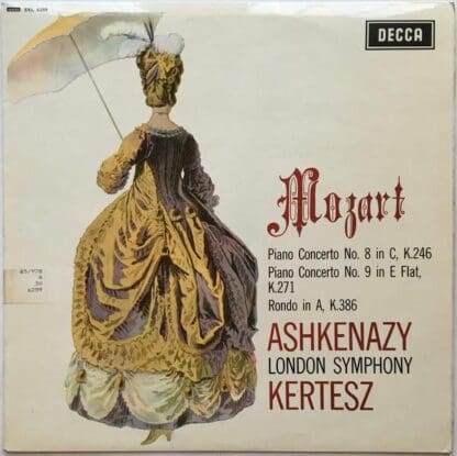 Piano Concerto No. 8 In C Major, K.246 and others LP (UK 1966):Wolfgang Amadeus Mozart