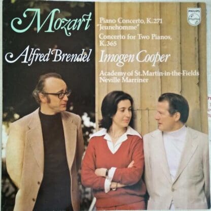 Piano Concerto, K.271 "Jeunehomme" / Concerto For Two Pianos, K.365 LP (HOL 1979):Wolfgang Amadeus Mozart