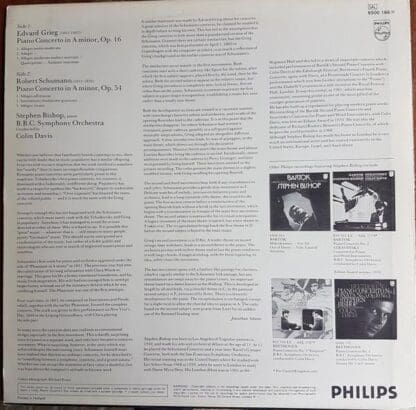 Piano Concertos LP (1971):Edvard Grieg - Image 2