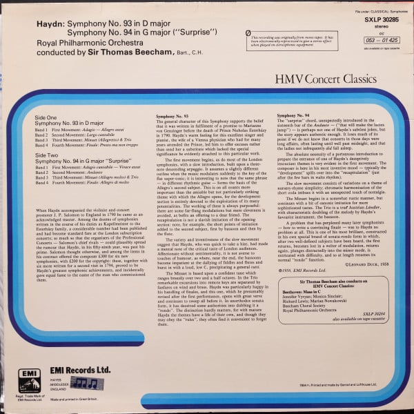 Joseph Haydn, Sir Thomas Beecham, Royal Philharmonic Orchestra-1