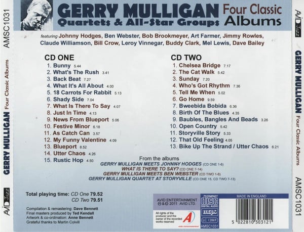 Gerry Mulligan, Gerry Mulligan Quartet-2