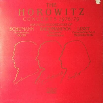 The Horowitz Concerts 1978/79 LP (UK 1979):Vladimir Horowitz