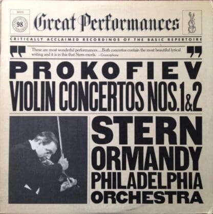 Prokofiev: Violin Concertos Nos. 1 & 2 LP (US 1983):Sergei Prokofiev