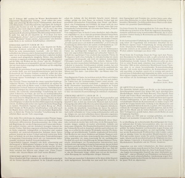 Ludwig van Beethoven, Quartetto Italiano-1