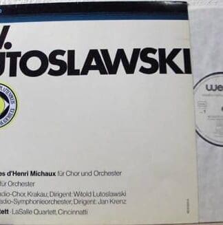 Trois Poemes D'Henri Michaux - Postludium Für Orchester - Streichquartett LP (GER):Witold Lutoslawski