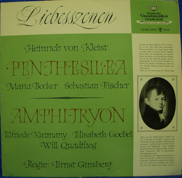 Heinrich von Kleist, Maria Becker, Sebastian Fischer, Elfriede Kuzmany, Elisabeth Goebel, Will Quadflieg, Ernst Ginsberg-0