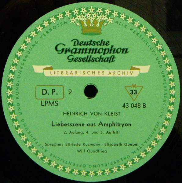 Heinrich von Kleist, Maria Becker, Sebastian Fischer, Elfriede Kuzmany, Elisabeth Goebel, Will Quadflieg, Ernst Ginsberg-3