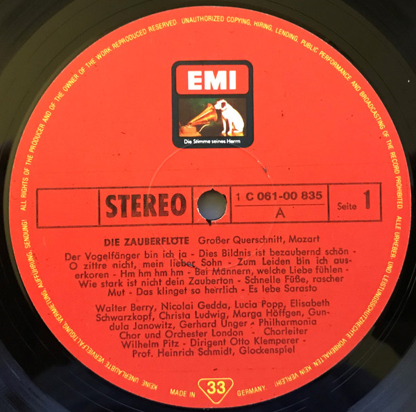 Wolfgang Amadeus Mozart - Nicolai Gedda • Gundula Janowitz • Walter Berry • Gerhard Unger • Lucia Popp • Elisabeth Schwarzkopf • Christa Ludwig • Ruth-Margret Pütz • Marga Höffgen • Gottlob Frick • Philharmonia Chorus And Philharmonia Orchestra, Otto Klem-2