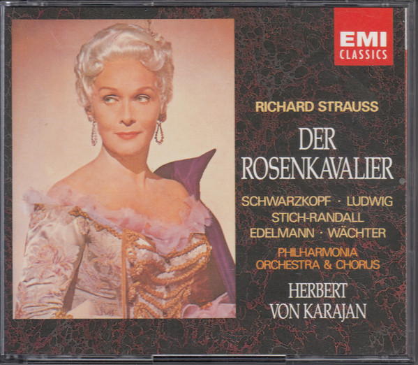 Elisabeth Schwarzkopf, Otto Edelmann, Christa Ludwig, Eberhard Wächter, Teresa Stich-Randall, Ljuba Welitsch, Paul Kuen, Kerstin Meyer, Nicolai Gedda, Herbert von Karajan, Richard Strauss-0