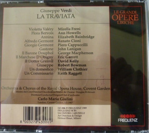 Giuseppe Verdi, Mirella Freni, Anne Howells, Renato Cioni, Elizabeth Bainbridge, Piero Cappuccilli, John Lanigan, George Macpherson, Eric Garrett, David Kelly (7), Robert Bowman, William Clothier, Keith Raggett, Carlo Maria Giulini-1
