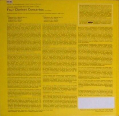 Four Clarinet Concertos LP (UK):Johann Melchior Molter - Image 2