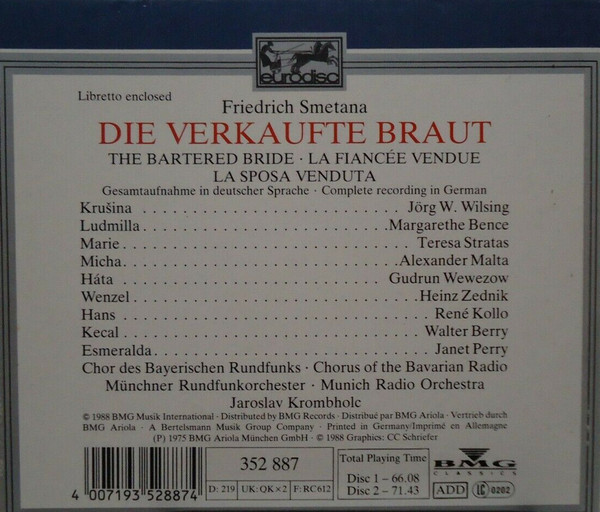 Bedřich Smetana - Teresa Stratas • René Kollo • Walter Berry • Alexander Malta • Jaroslav Krombholc-1