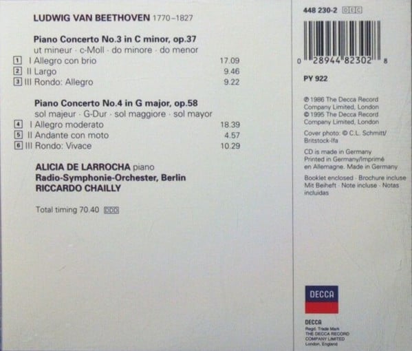 Ludwig van Beethoven - Alicia De Larrocha, Radio-Symphonie-Orchester Berlin, Riccardo Chailly-1