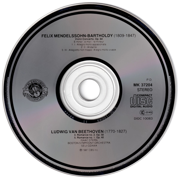 Felix Mendelssohn-Bartholdy, Ludwig van Beethoven, Isaac Stern, Boston Symphony Orchestra, Seiji Ozawa-2