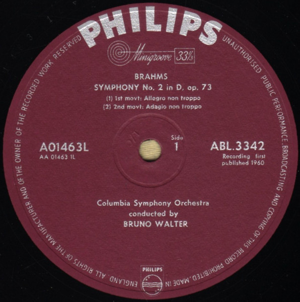 Johannes Brahms - Bruno Walter, Columbia Symphony Orchestra-2