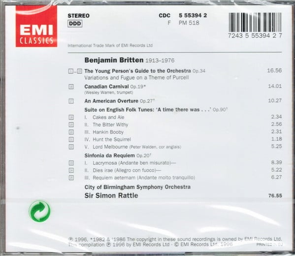 Benjamin Britten / City Of Birmingham Symphony Orchestra, Sir Simon Rattle-1