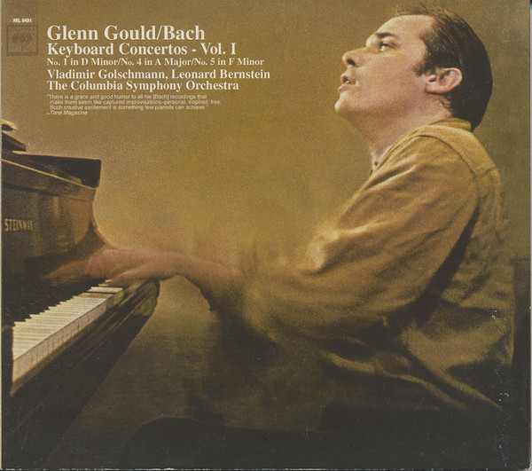 Glenn Gould - Johann Sebastian Bach - Vladimir Golschmann, Leonard Bernstein, Columbia Symphony Orchestra-0