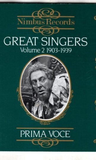 Great Singers Volume 2 1903-1939:Various