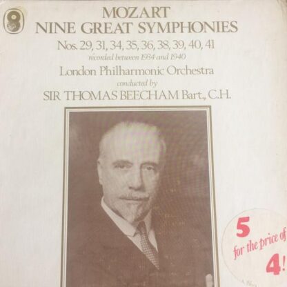 Nine Great Symphonies 5xLP BOX (UK):Wolfgang Amadeus Mozart