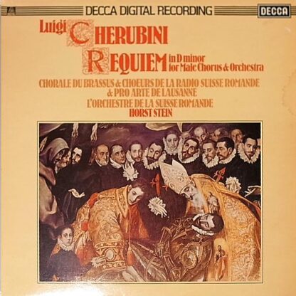 Requiem In D Minor For Male Chorus And Orchestra LP (UK 1980):Luigi Cherubini